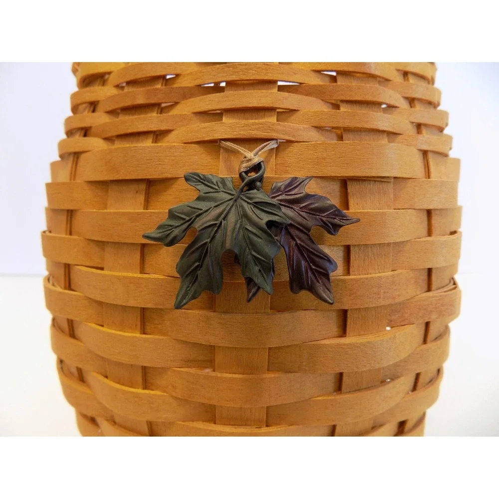 October Fields Basket w/ Protector, Liner & Charm Longaberger